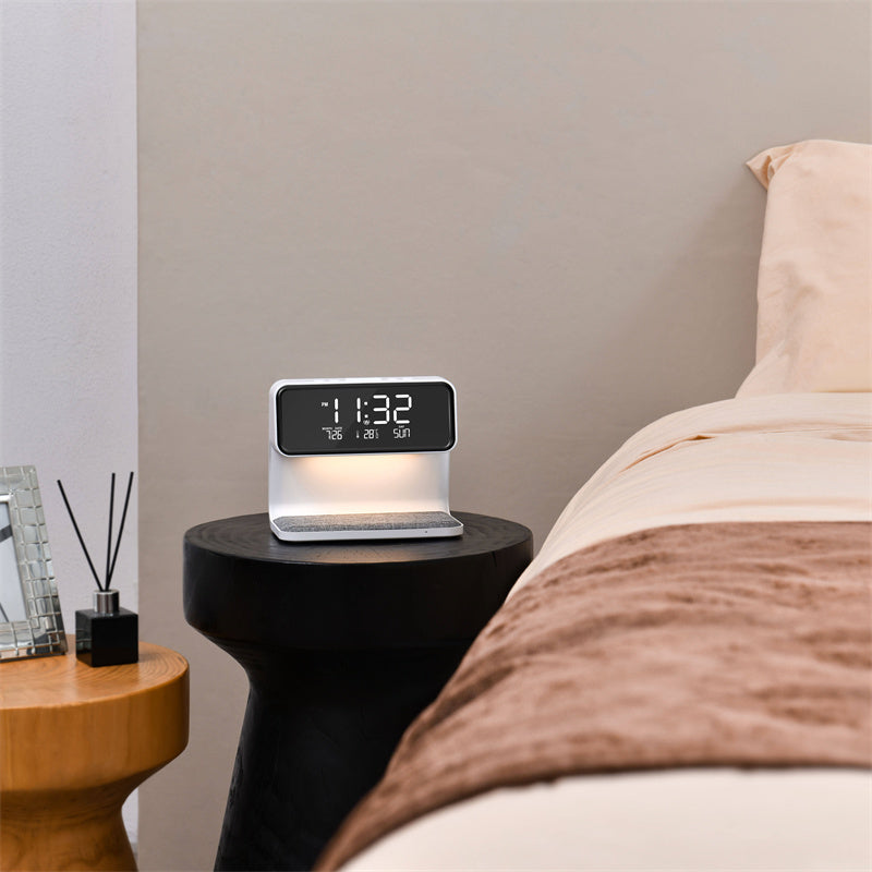 3 In 1 Bedside Lamp Wireless Charger