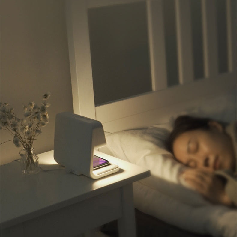3 In 1 Bedside Lamp Wireless Charger