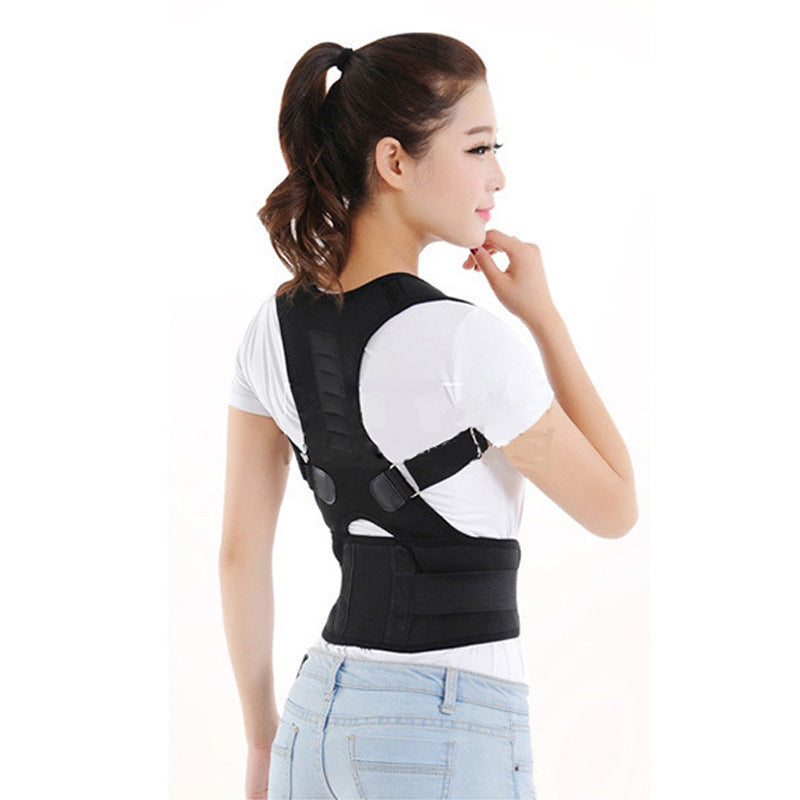 Adjustable Magnetic Posture Corrector Corset Back Men Body Shaper Brace Back Shoulder Belt Lumbar Support