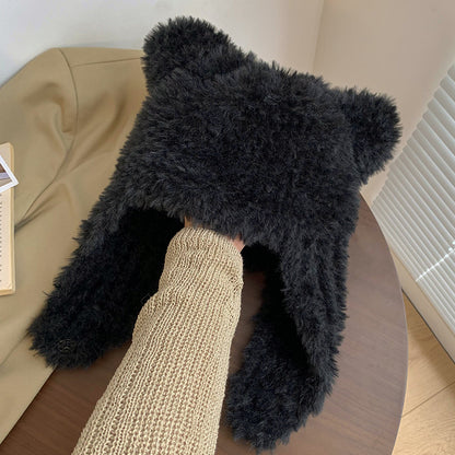 Cute Bear Ear Hat Warm Plush Ear Protector