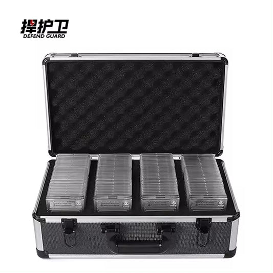 Aluminum Foam and Metal Graded Card Storage Box Compatible with 50+ BGS PSA CSG FGS Graded Sports Cards Essential Tool Case