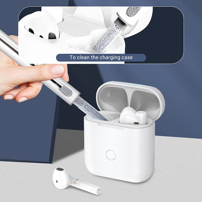 2022 New Cleaner Kit for Airpods Pro and 1/2 Multifunction Cleaning Pen with Soft Brush for Bluetooth Earphones Case (White2.0)